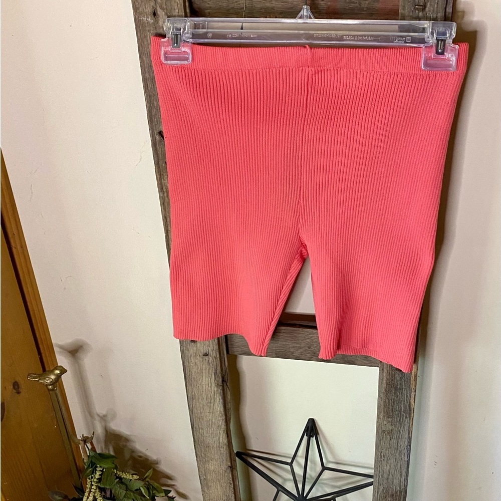 🔥Roma Concept Collection Ribbed Knit Biker Shorts🔥 NWT
